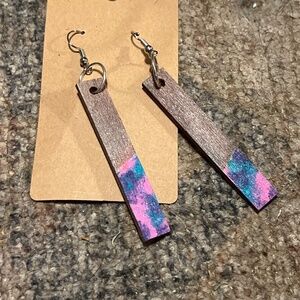 Hand painted earrings.